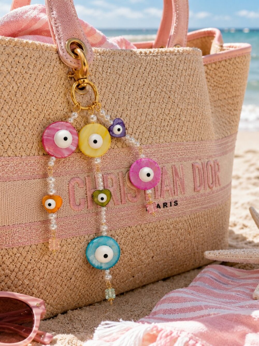 Colorful Evil Eye Bag Charm